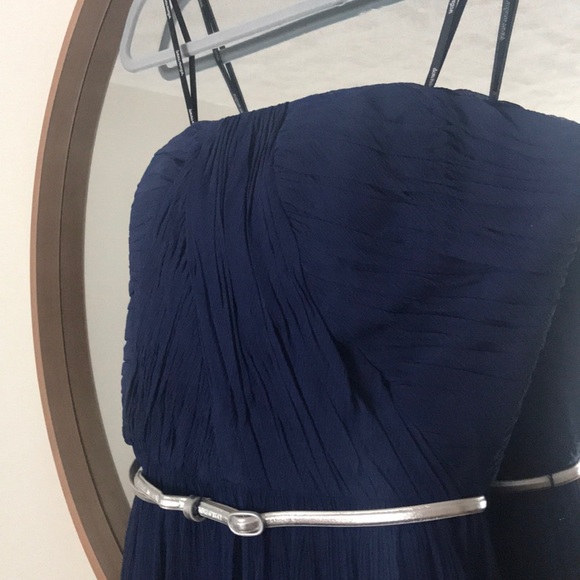 Navy Blue Donna Morgan Strapless Dress. Size 12. - Picture 2 of 6